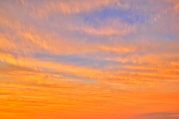 New Zealand Sunset Sky Replacement Clouds of Heat