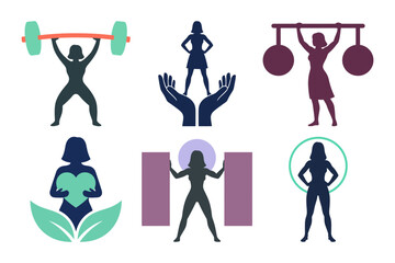 Strong woman activist holding a blank protest sign for International Women's Day march and fighting for rights