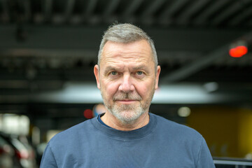 Serious Mature Man Urban Portrait