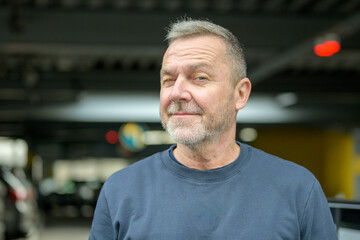 Mature Man Portrait With Confident Expression