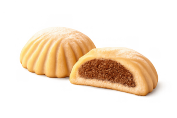 Maamoul cookies with date filling, traditional middle eastern shortbread pastry for holidays, transparent background