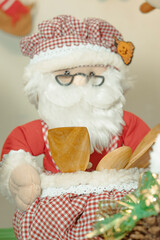 Beautiful Christmas dolls made of fabric