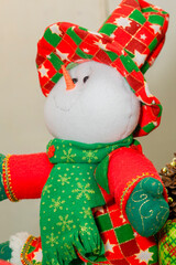 Beautiful Christmas dolls made of fabric