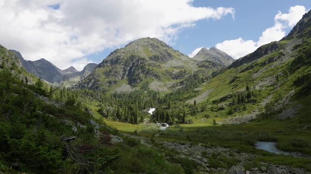 Beautiful summer mountain landscape. Altai, Russia