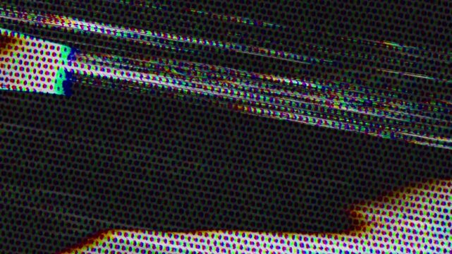 Digital fuzz CRT Noise Overlay for corrupted file effect and tech glitch video