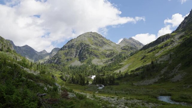 Beautiful summer mountain landscape. Altai, Russia