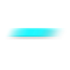 Obraz premium vibrant turquoise gradient banner element with soft edges on transparent background
