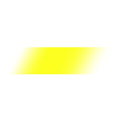 Obraz premium Bright yellow gradient rectangle shape design element perfect for overlays on transparent background