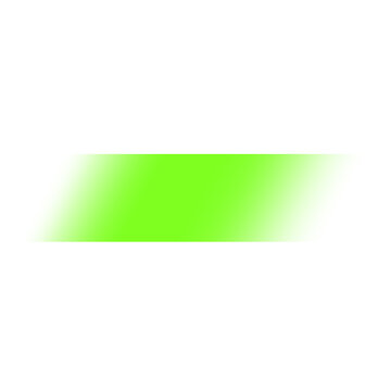 Bright green gradient bar design element perfect for overlays on transparent background