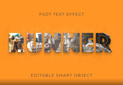 Double Exposure Text Effect