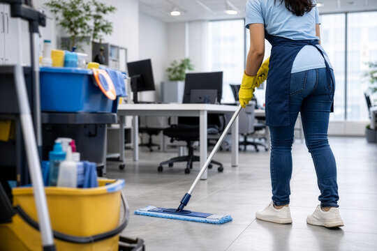 Nettoyage de bureau, professionnel, nettoyage pro