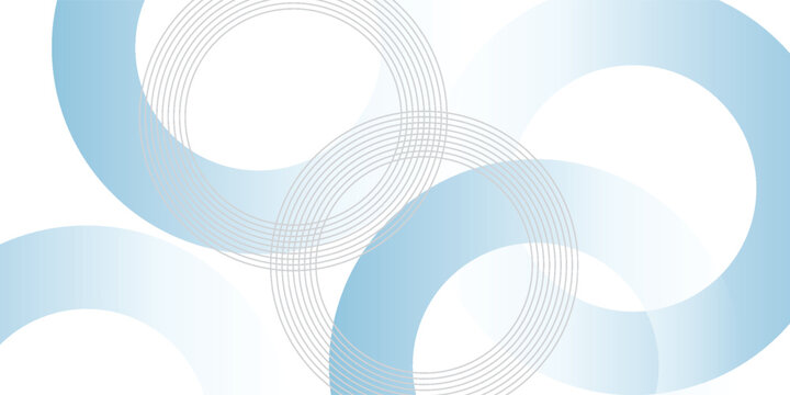 White abstract background with blue circle. halftone dots decoration. Modern banner template. Digital future technology concept. vektor