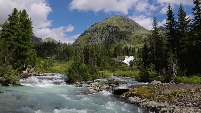 Beautiful summer mountain landscape. Altai, Russia