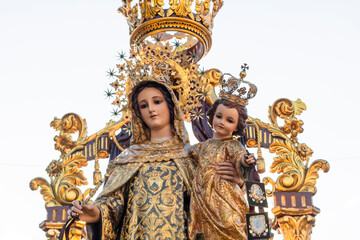 Obraz premium Religious image of the Virgin Carmen