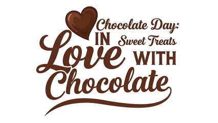 Fototapeta premium Celebrate chocolate day with sweet treats and love for chocolate
