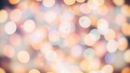 Vibrant multicolored bokeh lights background