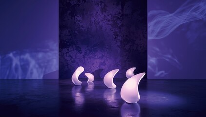 Decorative white pattern from a lampshade serving as a UI backdrop for interface elements, interior lighting component, Earth Day