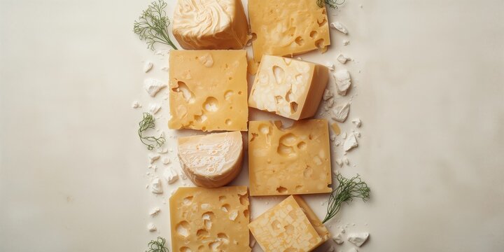 Detailed view of assorted cheese textures highlighting artisanal craftsmanship, International Cheese Day