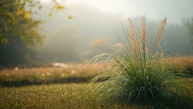 Perennial Cyperus rotundus plant in natural setting, highlighting invasive species management