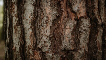Close-up of tree bark surface showing textured natural patterns for environmental preservation awareness