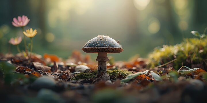Lentinus polychrous fungus, featuring dense gills and colorful cap, highlighting its role in traditional cuisine