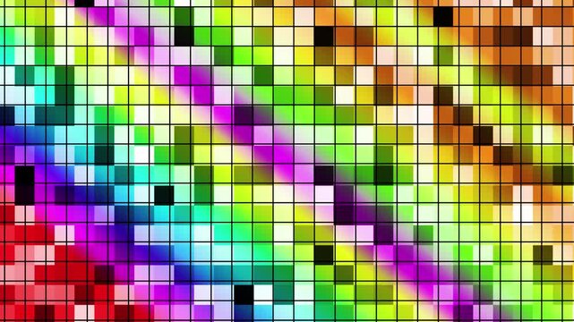 Animated abstract background with squares