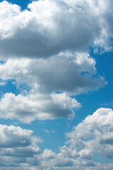 White cloud in the blue sky