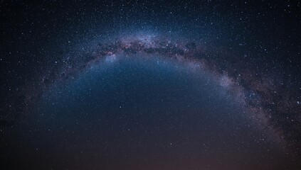 Star-filled galaxy with a panoramic view of celestial objects from space, space exploration theme