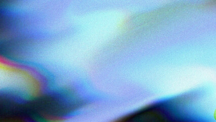 Soft Holographic Blur With Rainbow Light Gradient. Dreamy Abstract Pastel Glow, Prism Light Texture. Colorful Iridescent Blur Background With Soft Grain. Ethereal Gradient Texture, Rainbow Glow.