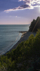 atardecer en la costa mediterr&aacute;nea