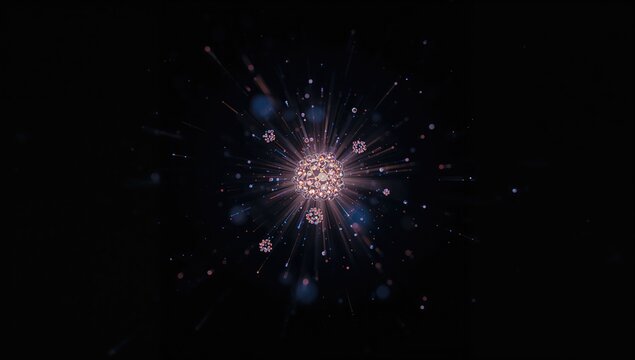 Detailed view of molecular structures and atomic models displayed on a digital interface, suitable for science communication - Powered by Adobe