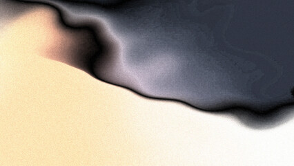 Modern Abstract Mist and Ink Swirl Background. Elegant Black Gradient Flow. Artistic Minimal Wallpaper.Abstract Black Smoke Wave on Beige Textured Background. Minimalist Gradient Flow, Dark Ink Spread