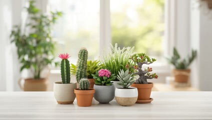 Universal potted plant icon set for interface use, optimized for layout backgrounds, Earth Day