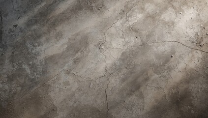 Weathered concrete flooring with visible cracks and discoloration serving as a backdrop for editorial headers and graphic elements