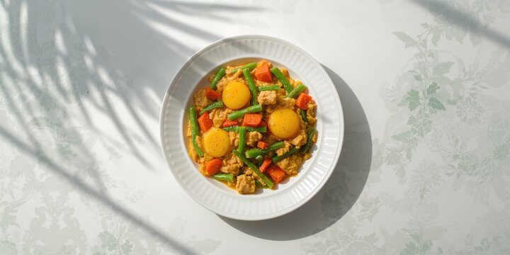 Stir-fried Indonesian orak arik featuring buncis, wortel, and telur, emphasizing a nutrient-dense recipe, Earth Day
