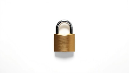 Secure steel and iron keys set against a plain white background, suitable for technology and safety themes