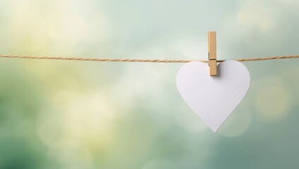 Clothespin securing a note on fabric, highlighting laundry and household organization