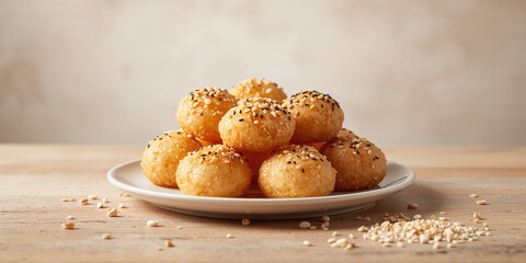 Sweet Rice Puffs, a Korean traditional snack, shown as a cultural food preservation effort