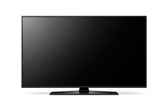 Front plasma screen image on clean white background