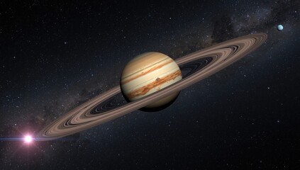 Detailed 3D model of celestial bodies in the solar system, suitable for educational displays