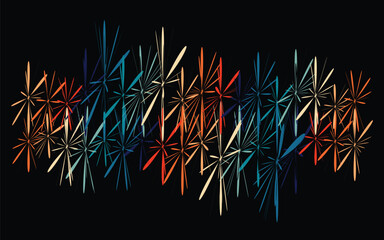 abstract spiky retro color background