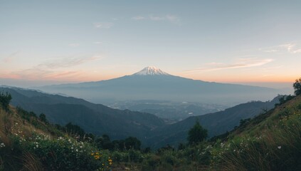Snow-capped Mount Kanchenjunga offers a majestic backdrop for outdoor adventure themes