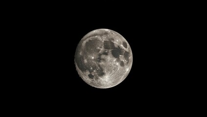 Obraz premium Celestial body circling Earth, used as a visual element in science presentations