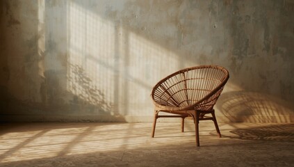 Aged woven rattan furniture with frayed edges, highlighting wear and tear from prolonged use