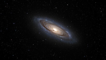 Messier 81 galaxy in Ursa Major, a distant spiral galaxy, used for celestial analysis and observation