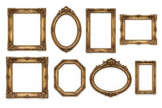 Antique distressed digital frame set on clean white raster background