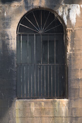 Old windows with bars