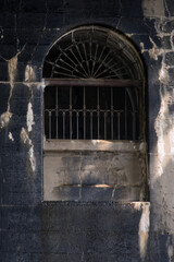 Old windows with bars