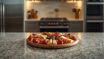 Small bites presented in a contemporary culinary environment, focusing on casual dining options