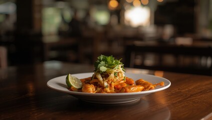 Asian-style spicy green papaya and crab salad prepared for a healthy meal, highlighting fresh produce and culinary technique